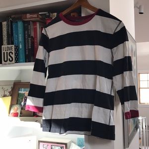 3/4 sleeve stripe shirt